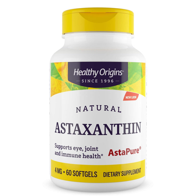 Healthy Origins Astaxanthin (AstaPure) 4 mg, 60 Softgels - NewNest Australia
