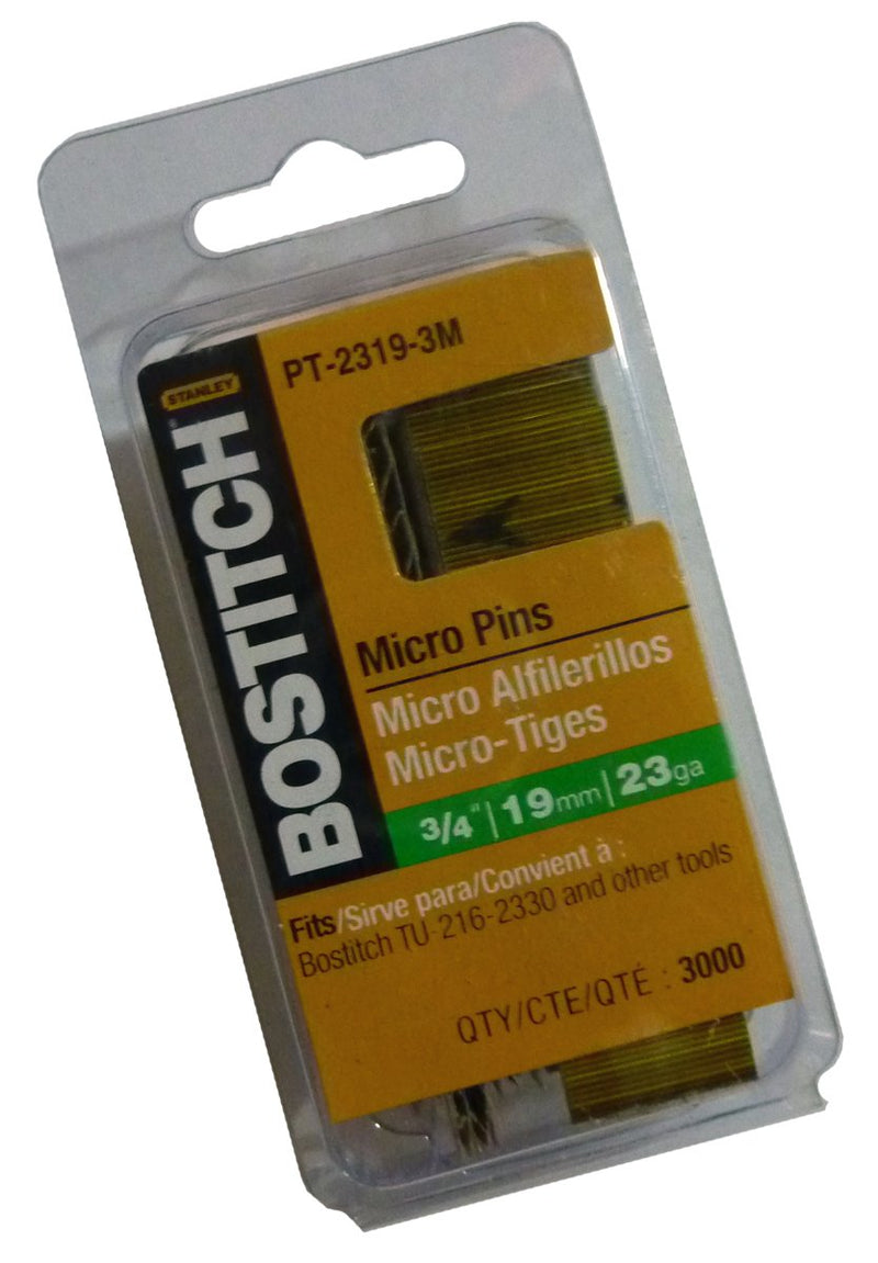 Bostitch - Pin Nails 23 Ga Headless Pin 3/4In 3000/Box: 688-Pt-2319-3M - 23 ga headless pin 3/4in 3000/box - NewNest Australia