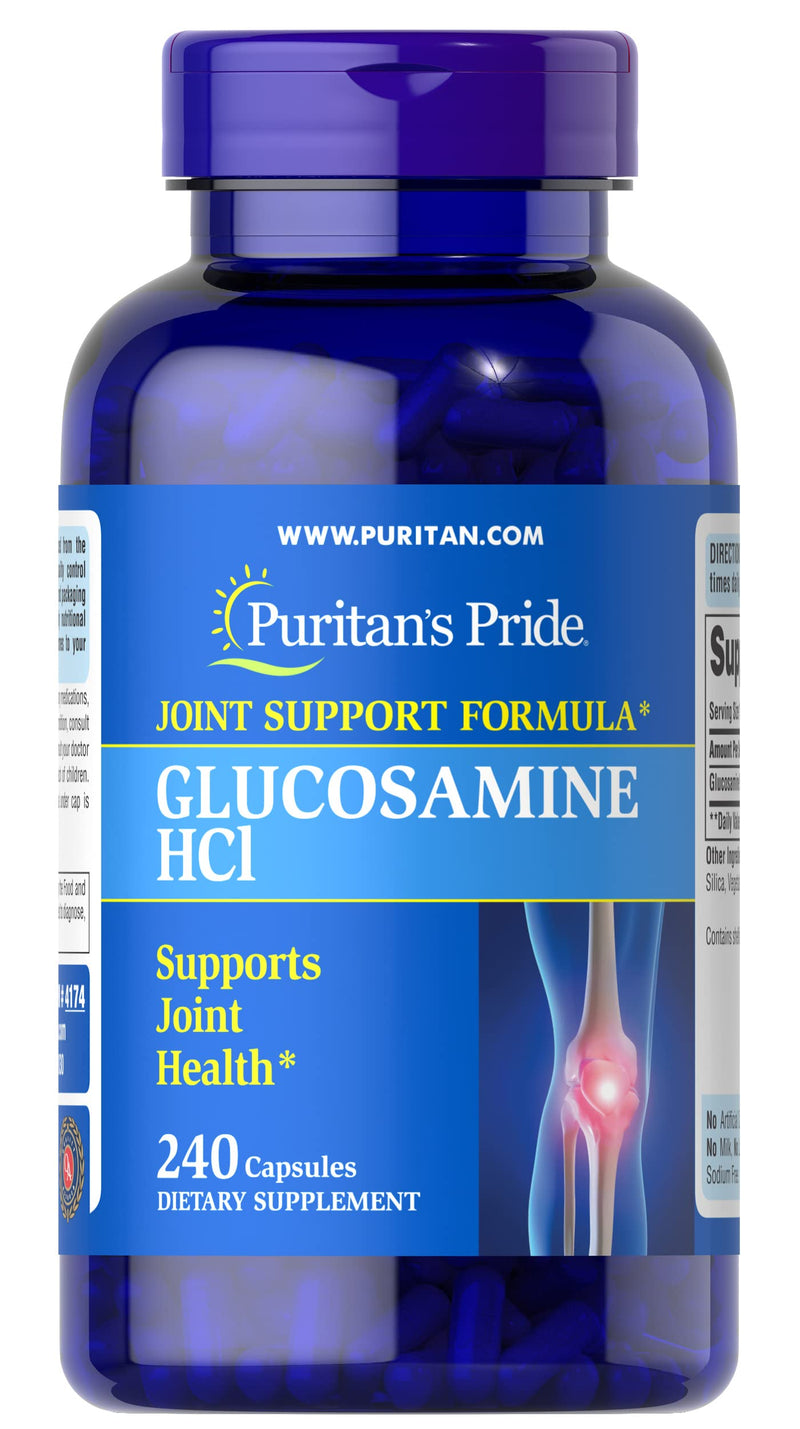 Glucosamine HCI 680 Mg, Ideal Supplement for Joint and Cartilage Health, 240 Count by Puritan's Pride - NewNest Australia