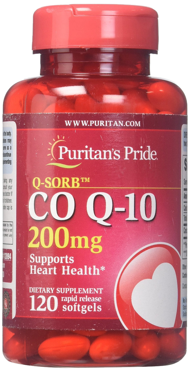 Q-Sorb CoQ10 200mg Supports Heart Health,120 Softgels by Puritan's Pride 120 Count (Pack of 1) - NewNest Australia