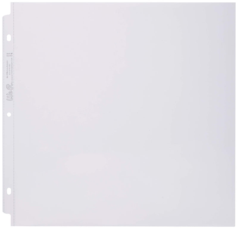 12 x 12-inch 3-Ring Album Page Protectors by We R Memory Keepers, 10 pack - NewNest Australia