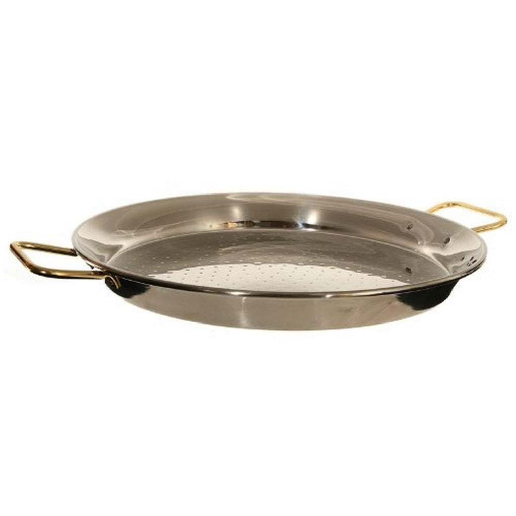 Garcima 10-Inch Stainless Steel Paella Pan, 26cm, Small, Silver - NewNest Australia