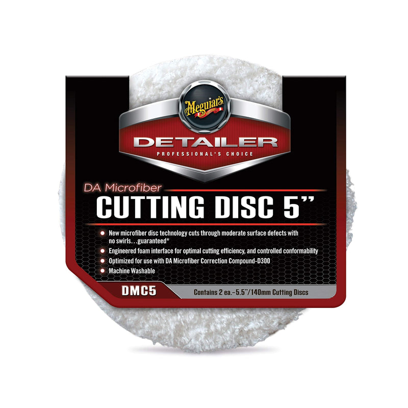 Meguiar's DMC5 DA 5" Microfiber Cutting Disc, 2 Pack - NewNest Australia