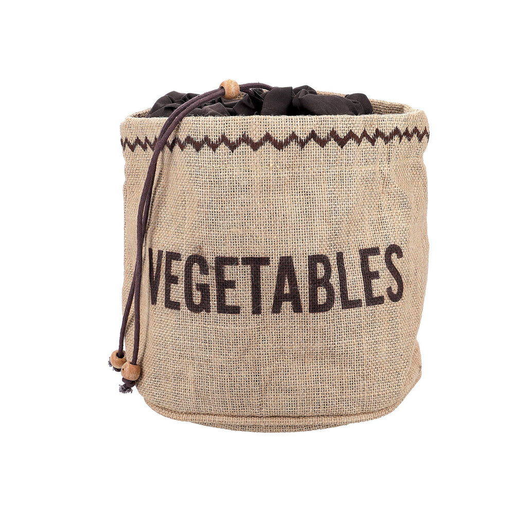 NewNest Australia - Kitchen Craft Natural Elements Hessian Sack for Vegetable Storage, Fabric, 20 x 20 cm, Brown 