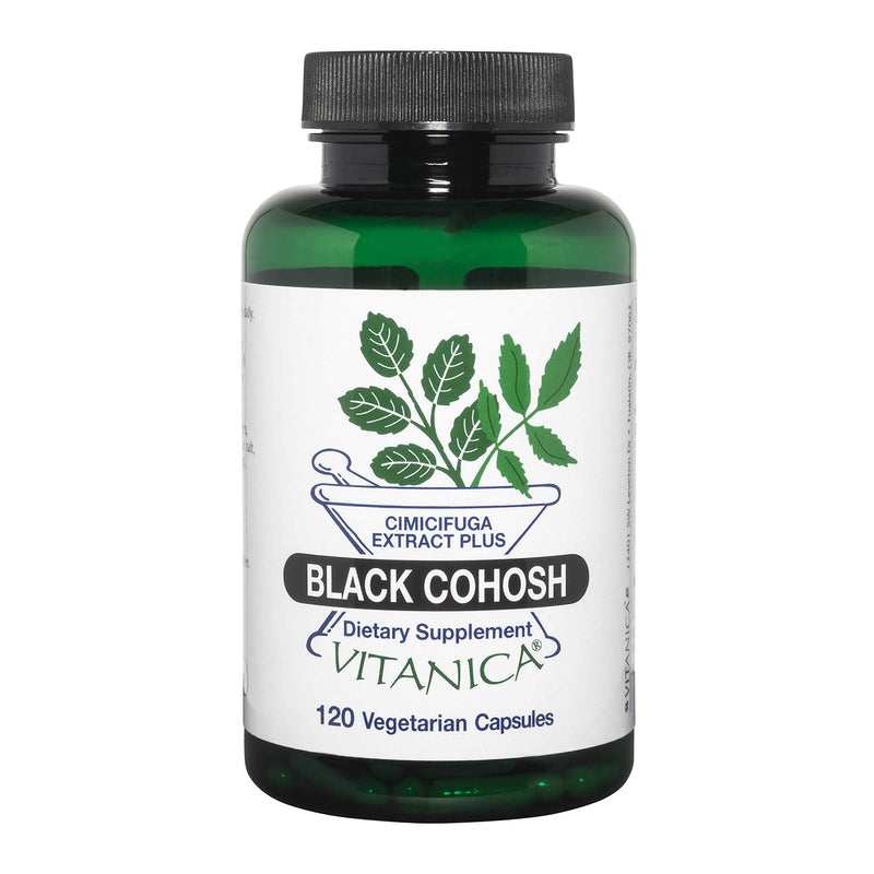 Vitanica Black Cohosh, Cimicifuga Extract Plus, Vegan, 120 Capsules - NewNest Australia