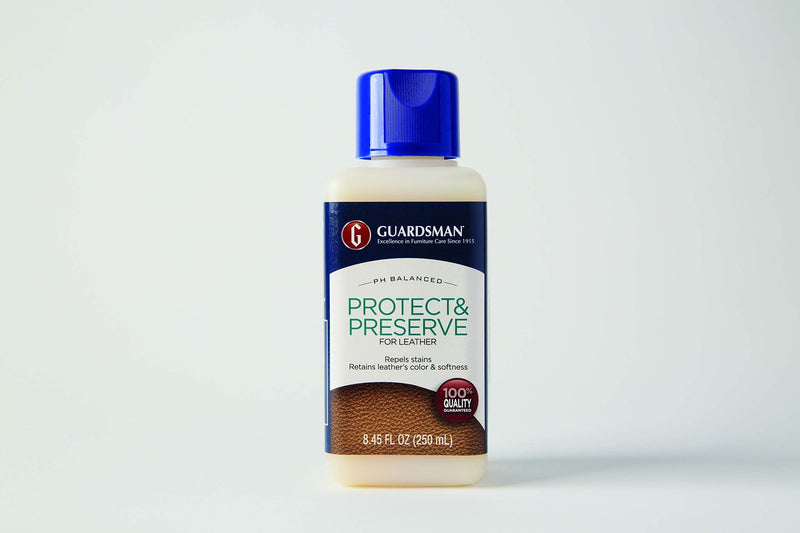 Guardsman Protect & Preserve for Leather Repels Stains, Retains Color and Softness, Great for Leather Furniture & Car Interiors, 8.4 Oz - NewNest Australia