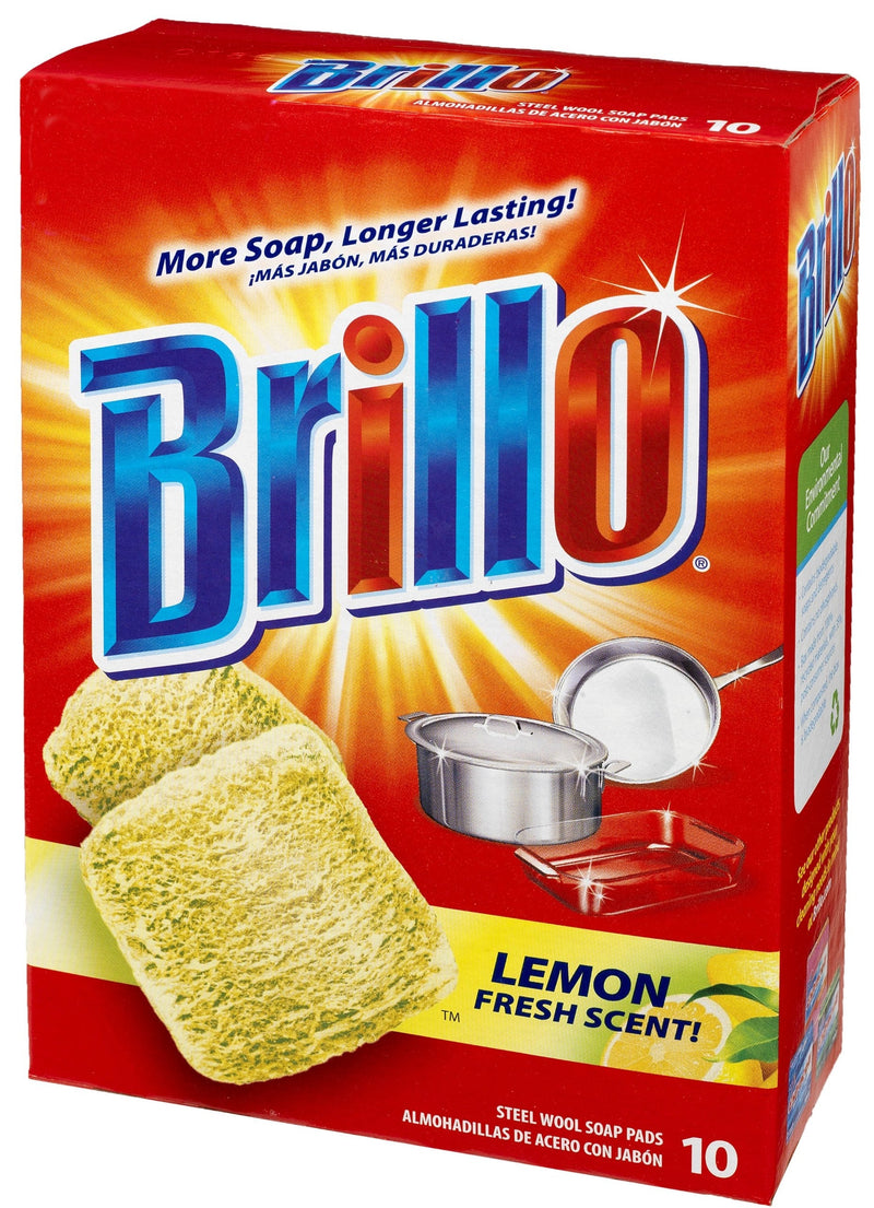 Brillo® Steel Wool Soap Pads, Lemon, 10-Count - NewNest Australia