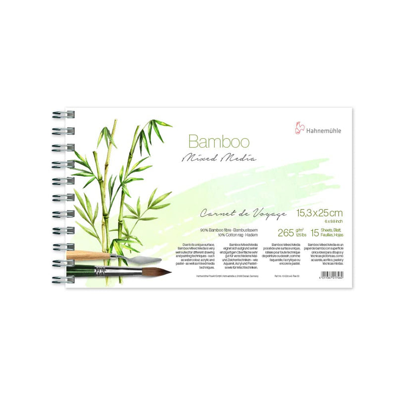 Hahnemühle Bamboo Mixed Media Carnet de Voyage 265gsm 5.97"x9.84" - NewNest Australia