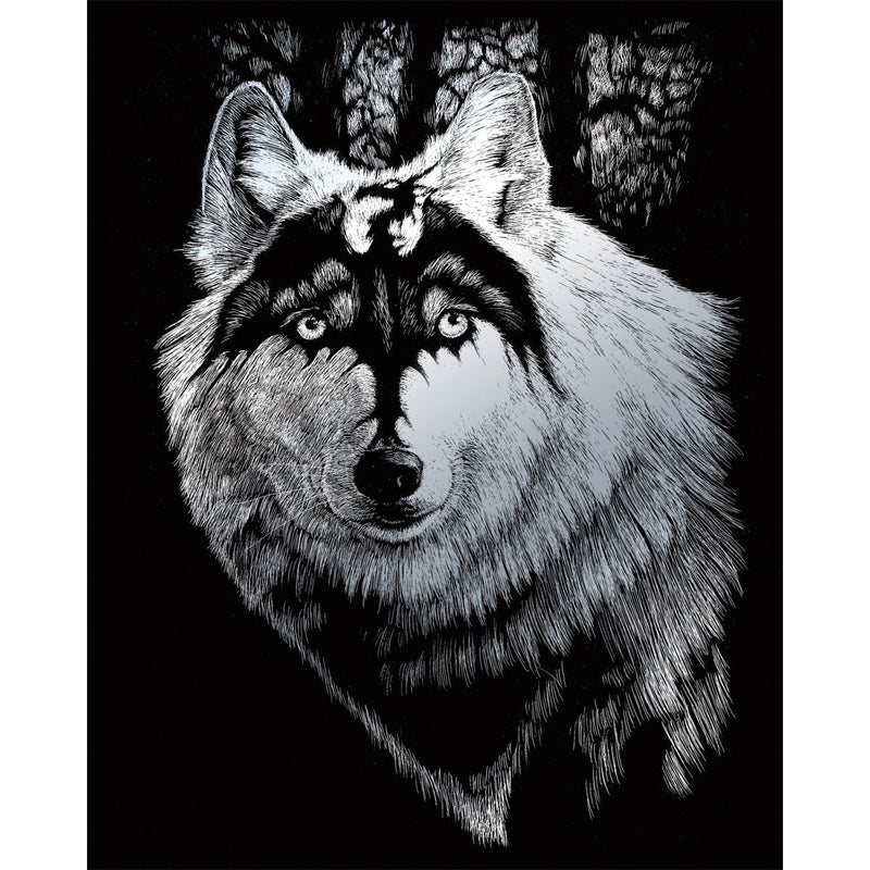ROYAL BRUSH Silver Foil Engraving Art Kit, 8 by 10-Inch, Dragon Wolf - NewNest Australia