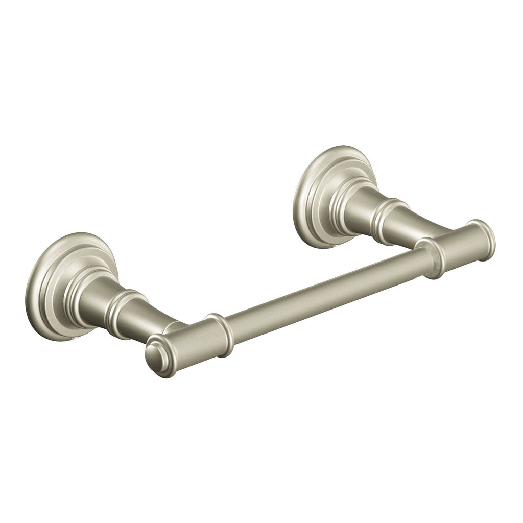 Moen DN9108BN Ellsworth Double Post Wall Mount Pivoting Toilet Paper Holder, Brushed Nickel - NewNest Australia