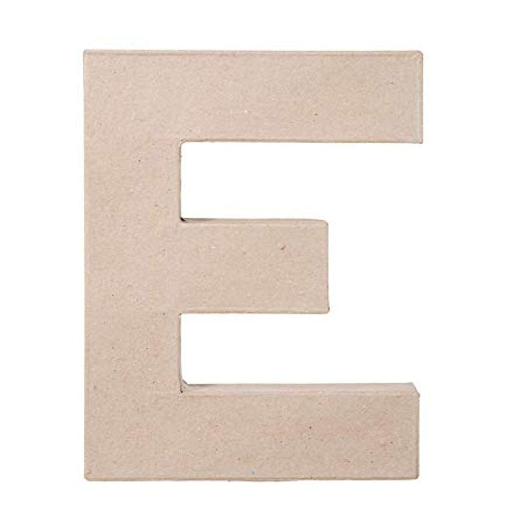 8 X 5 1/2 X 1 IN. MACHE LETTER E - NewNest Australia