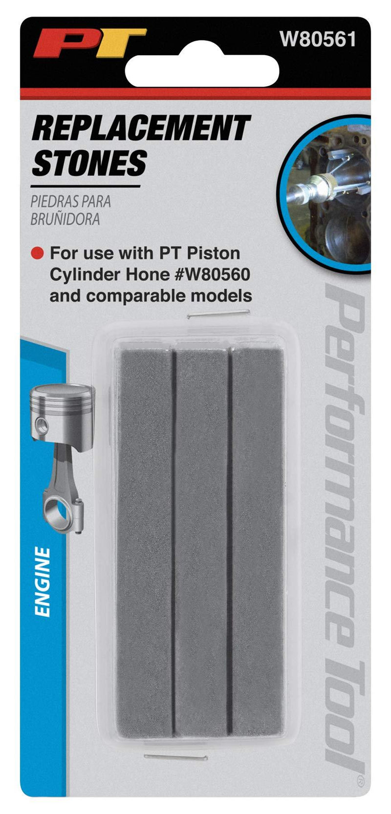 Performance Tool W80561 3-Piece Stone Set for W80560 Piston Cylinder Hone Replacment Stones for W80560 - NewNest Australia