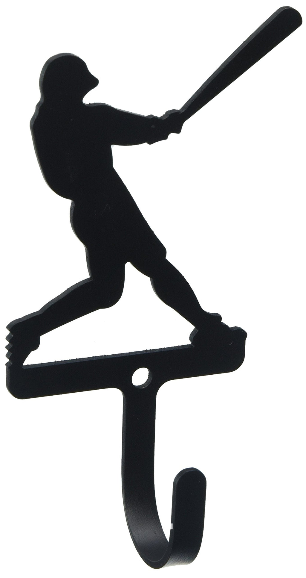 NewNest Australia - 4.75 Inch Baseball Player Wall Hook Small 