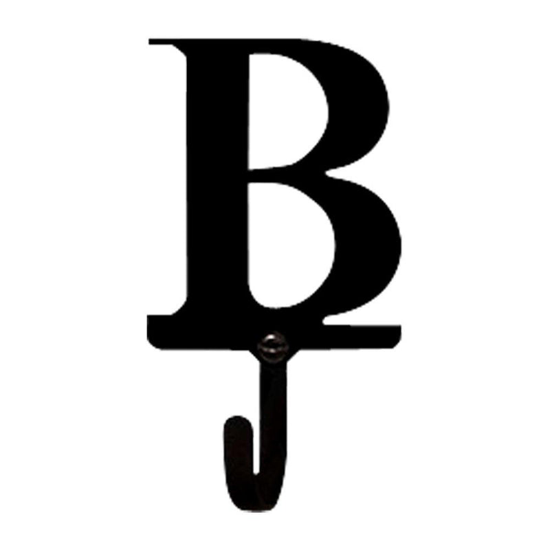 NewNest Australia - Village Wrought Iron Letter B Wall Hook - Small 