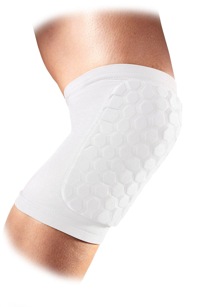 Mcdavid 6440 Hex Knee Pads/ Elbow Pads/ Shin Pads for Volleyball, Basketball, Football & All Contact Sports, Youth & Adult Sizes, Sold as Pair (2 Sleeves) Small White - NewNest Australia