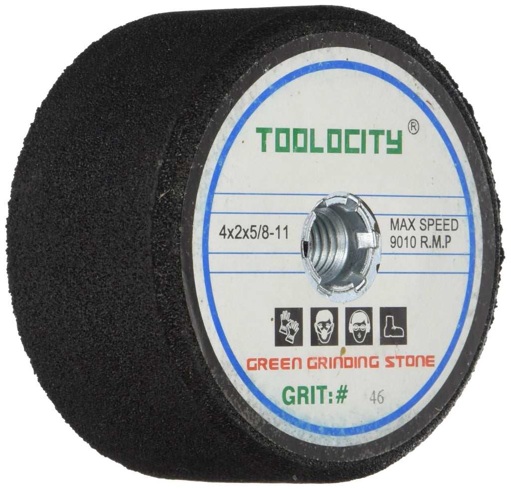 Toolocity GSB0046G 4-Inch Green Grinding Stone 46 Grit with 5/8-11 Thread - NewNest Australia