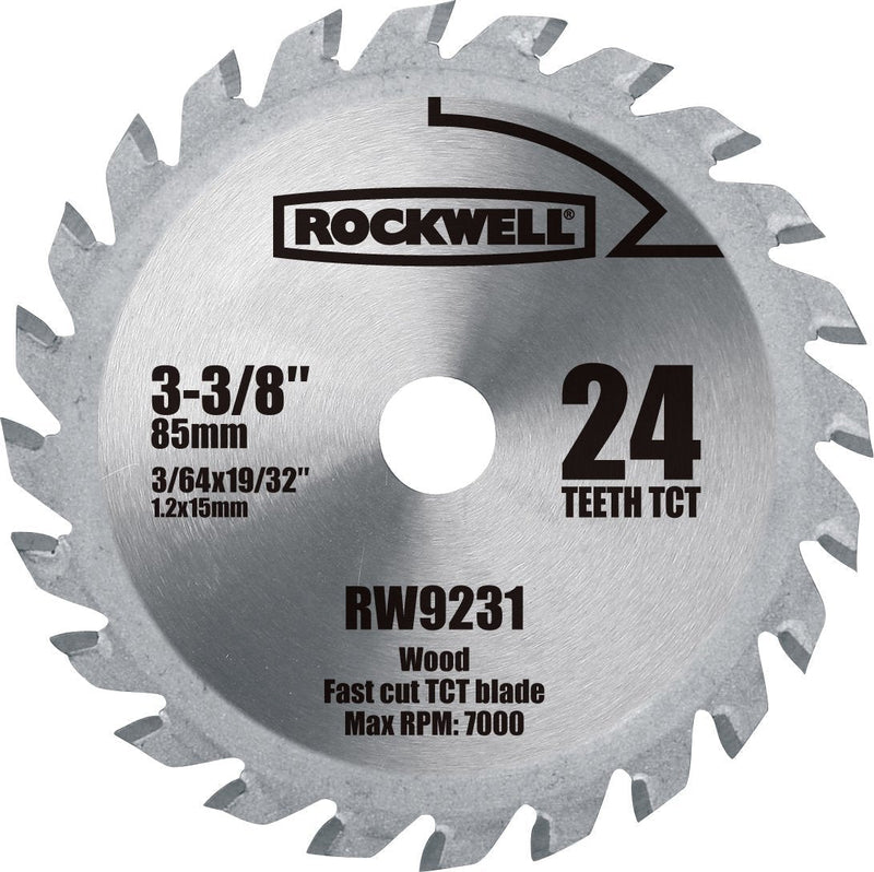 Rockwell RW9231 VersaCut 3-3/8-inch 24T Carbide-tipped Circular Saw Blade - NewNest Australia