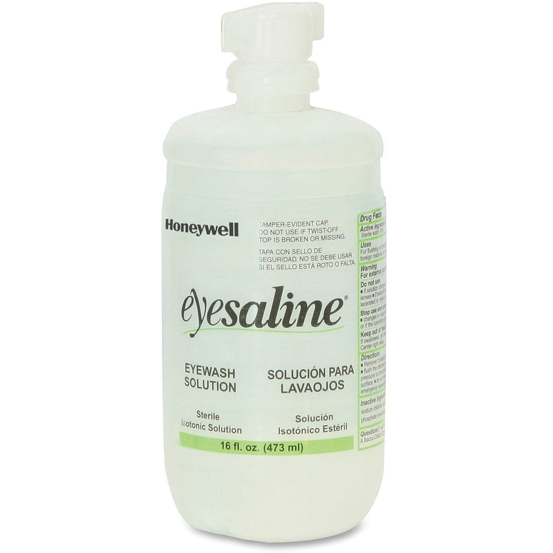 Honeywell Safety Personal 16 oz. (473 ml) Trilingual Sterile Saline Eye Wash Bottle with Extended Flow Nozzle - 32-000454-0000-H5 1 - NewNest Australia