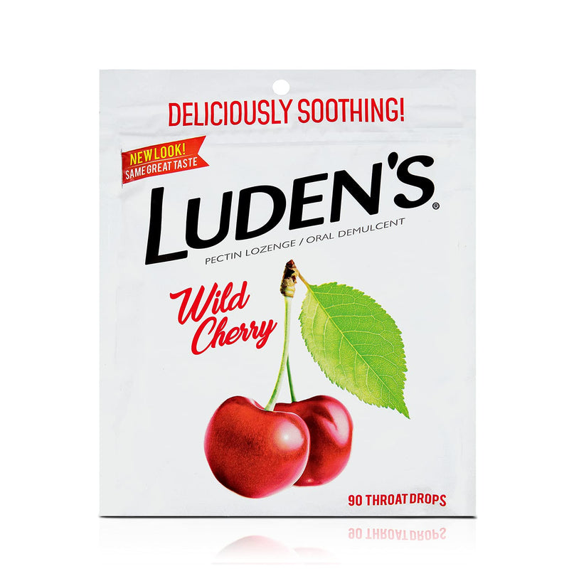 Ludens Deliciously Soothing Throat Drops, Wild Cherry Flavor, 90 Count - NewNest Australia