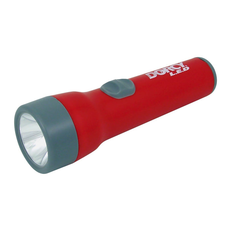 Dorcy Basic 1D LED Long Run Time Flashlight, Assorted Colors, 41-2460 , Red - NewNest Australia