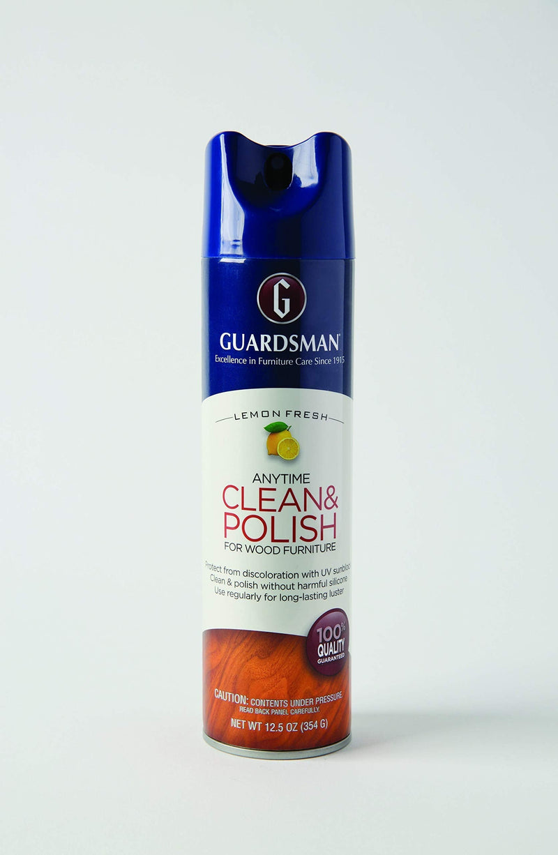 Guardsman 460300 Clean & Polish For Wood Furniture-Silicone Free, UV Protection, Lemon Fresh, 12.5 Oz, 1 Count - NewNest Australia