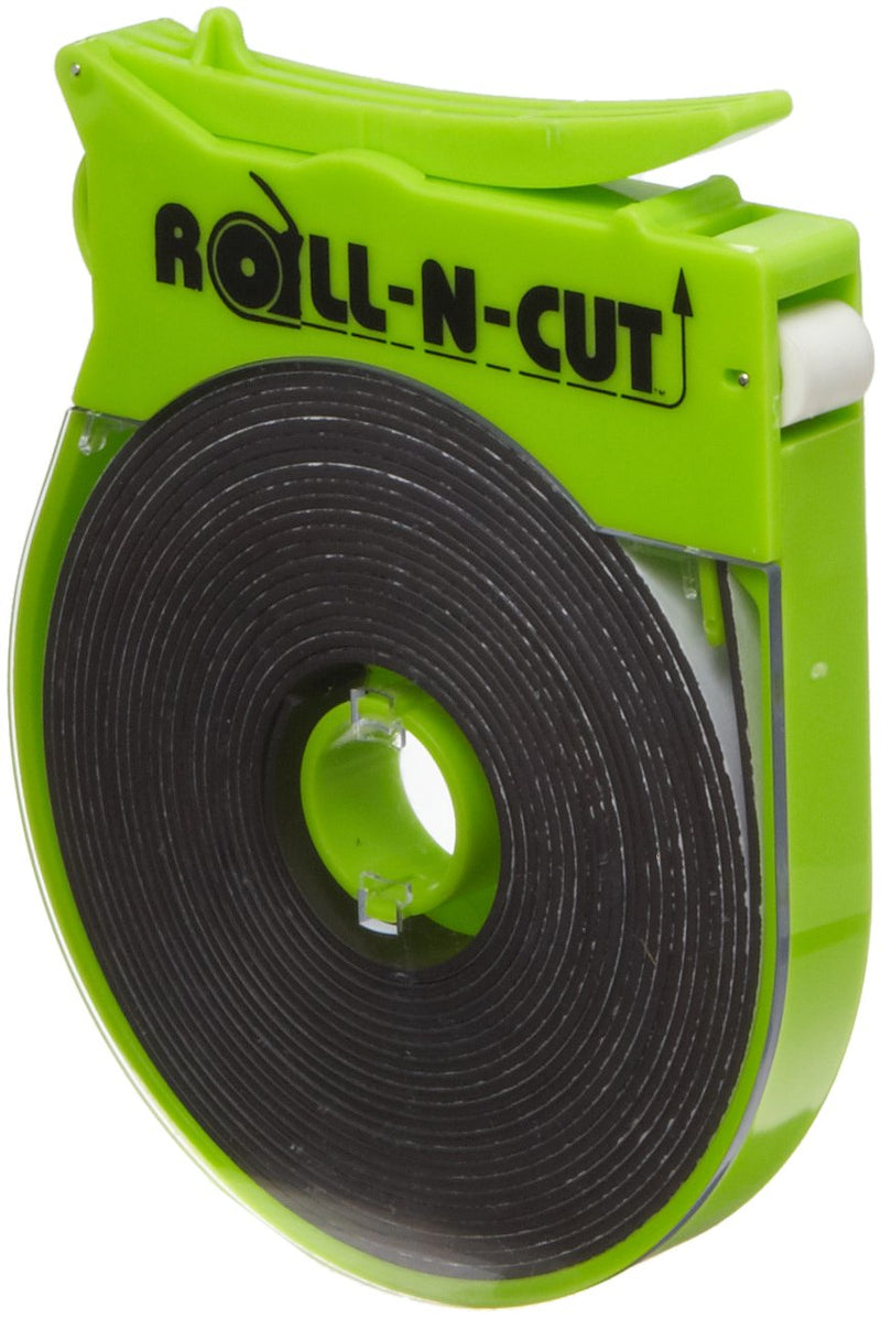Roll-N-Cut Dispenser With One Flexible Magnet Tape Role, 1/16" Thick, 1/2" Wide, 15' Length (Pack of 1) - NewNest Australia