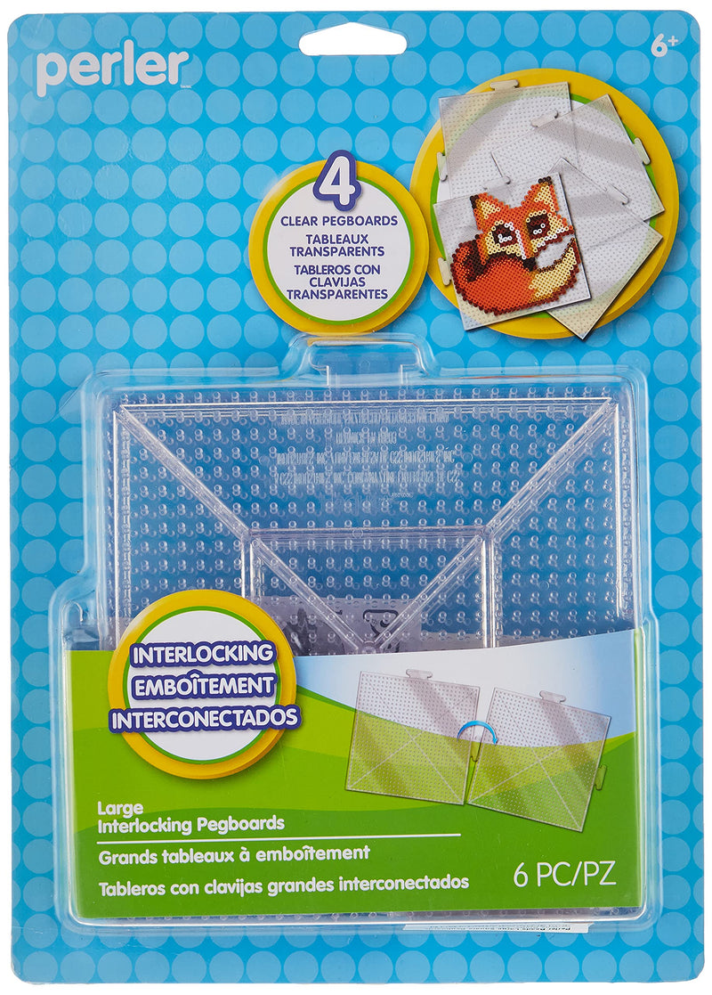 Perler Beads Large Square Pegboards for Kids Crafts, 4 pcs 1 - NewNest Australia