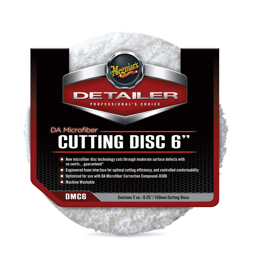 Meguiar's DMC6 DA 6" Microfiber Cutting Disc, 2 Pack - NewNest Australia