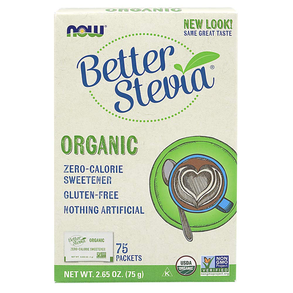 Now Better Stevia Organic Sweetener, 75 Count - NewNest Australia