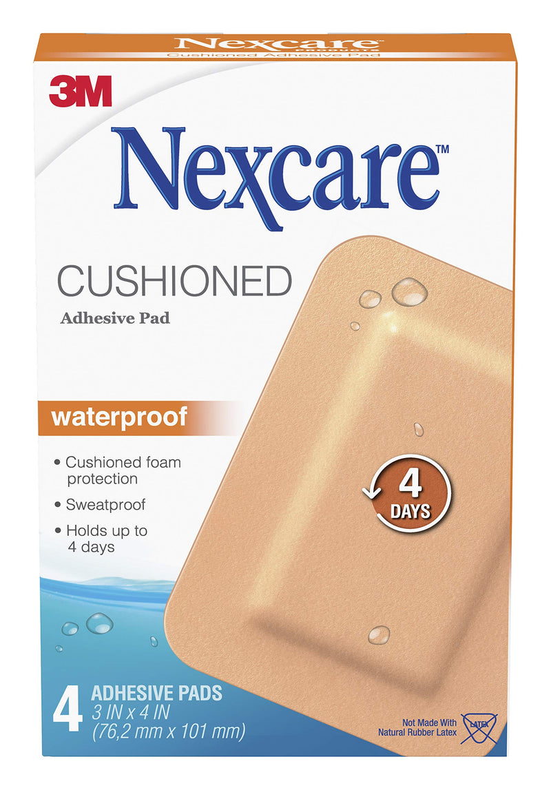 Nexcare Absolute Waterproof Adhesive Gauze Pad 4 One Size - NewNest Australia