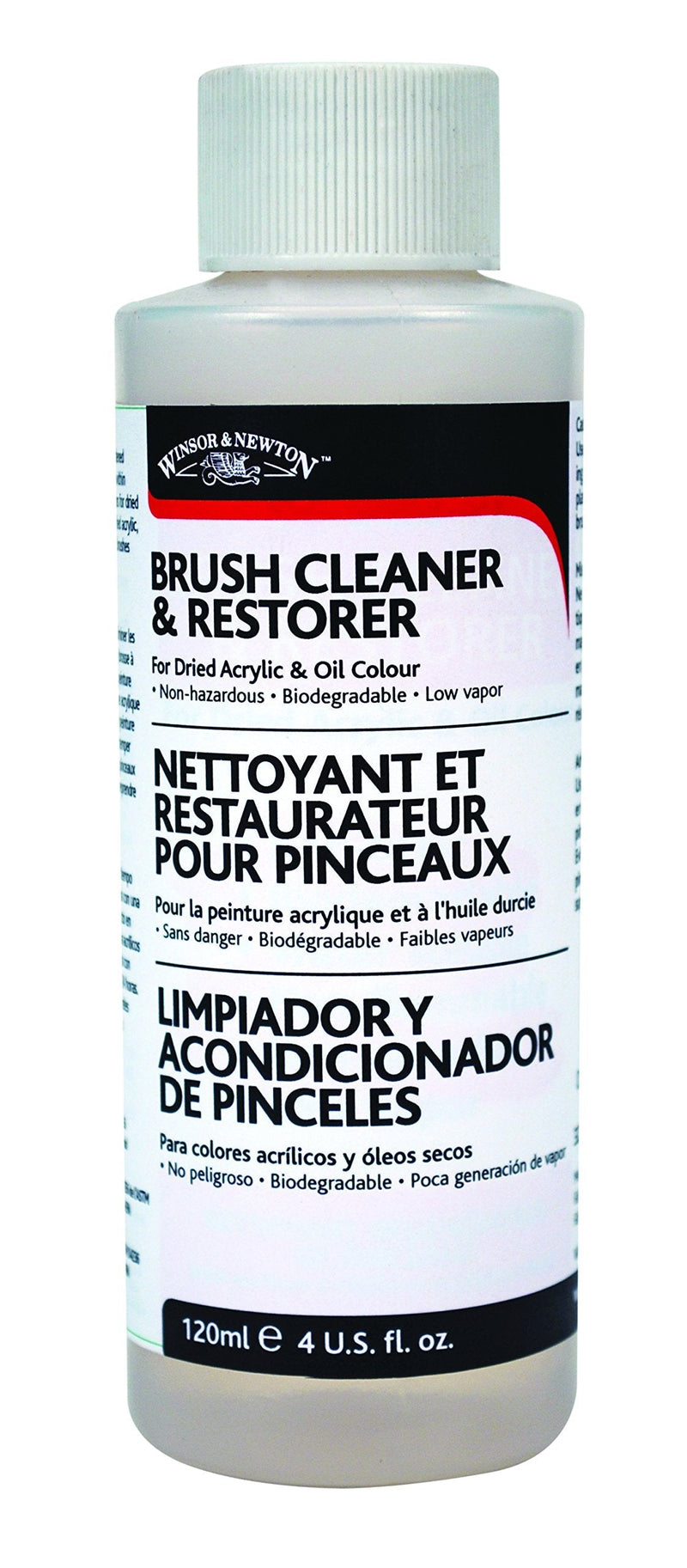 Winsor & Newton Brush Cleaner & Restorer - 4.2oz. bottle 4.2 oz. - NewNest Australia