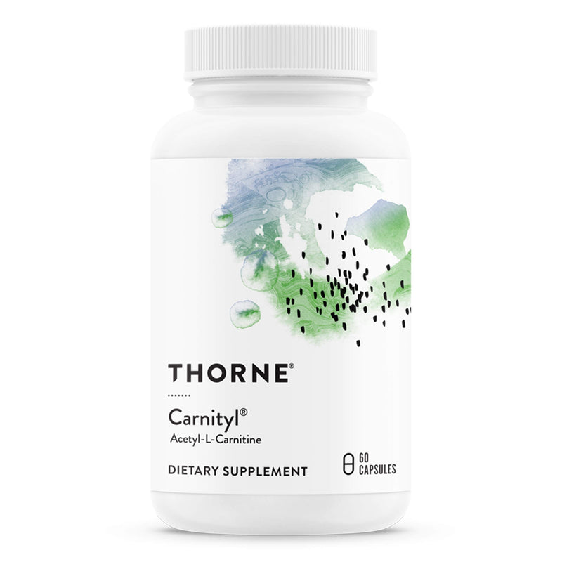 Thorne Carnityl - 500mg Acetyl-L-Carnitine - Supports Brain Function and Healthy Nerve Sensations in The Hands and Feet - Gluten-Free, Soy-Free, Dairy-Free - 60 Capsules - NewNest Australia