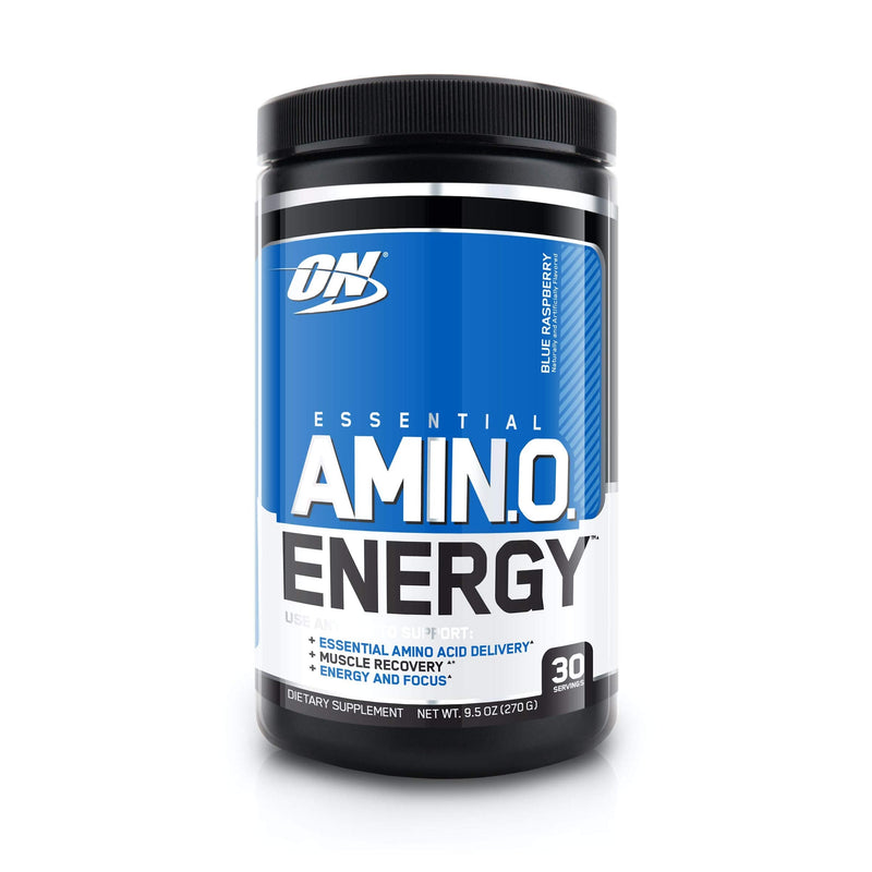 Optimum Nutrition Amino Energy - Pre Workout with Green Tea, BCAA, Amino Acids, Keto Friendly, Green Coffee Extract, Energy Powder - Blue Raspberry, 30 Servings 30 Servings (Pack of 1) - NewNest Australia