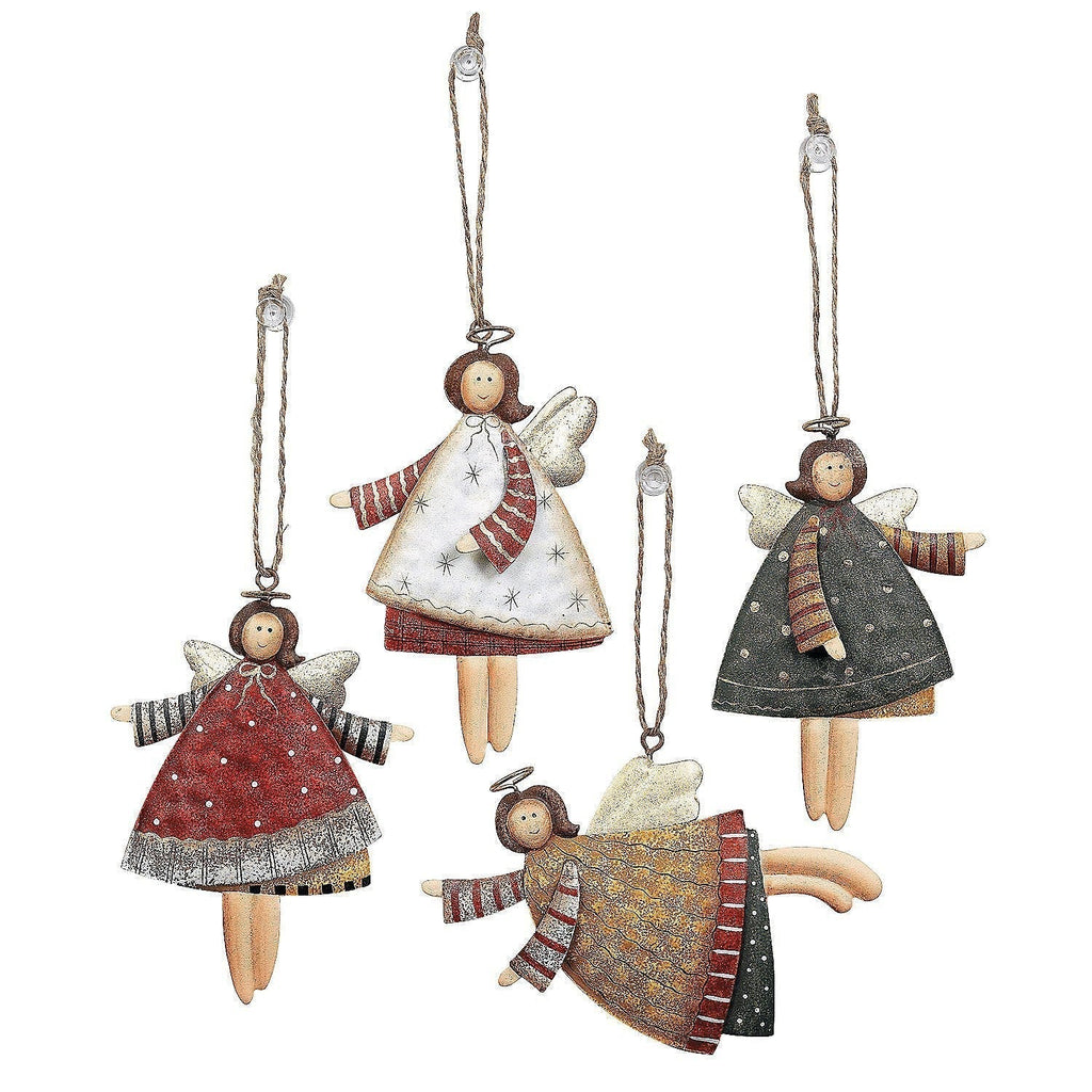 NewNest Australia - Fun Express Dancing Metal Angels Decor (12 pieces) Various Colors, Ornaments, Gift Tags 