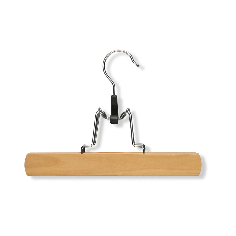 NewNest Australia - Honey-Can-Do HNG-01221 Wooden Pant Hanger with Clamp, 4-Pack, Maple 