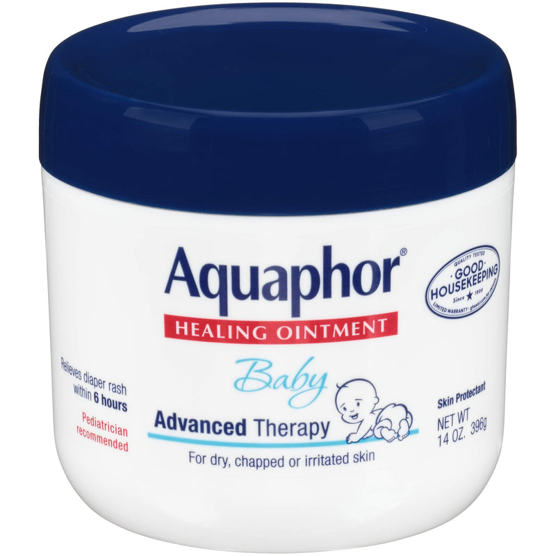 Aquaphor Baby Healing Ointment Advanced Therapy Skin Protectant, Dry Skin and Diaper Rash Ointment, 14 Oz Jar 14 Ounce (Pack of 1) - NewNest Australia