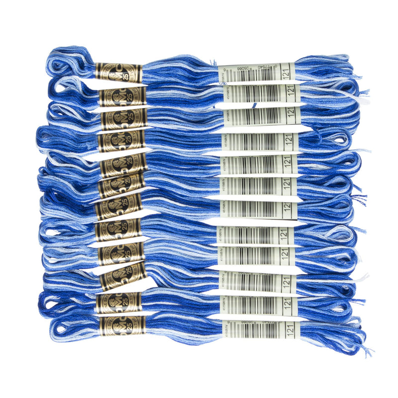 DMC 6-Strand Embroidery Cotton Floss, Variegated Delft Blue - NewNest Australia