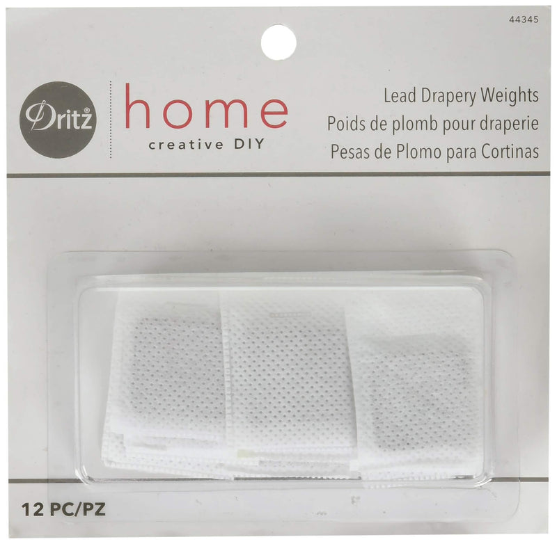 NewNest Australia - Dritz Home 44345 Covered Lead Drapery Weights (12-Piece) 12-Piece 