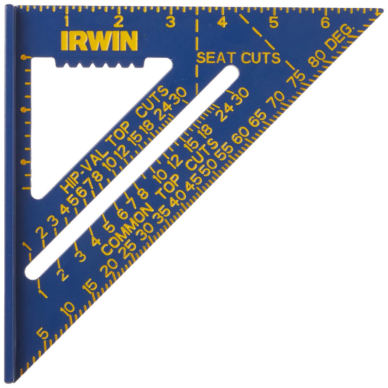 IRWIN Tools Rafter Square, Hi-Contrast Aluminum, Blue , 7-Inch (1794463) - NewNest Australia
