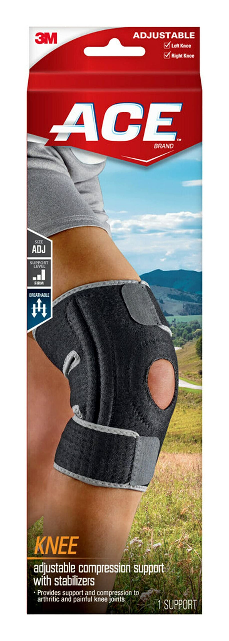 ACE Adjustable Knee Brace with Side Stabilizers Provides Support & Compression to Arthritic and Painful Knee Joints Knee Brace with Dual Side Stabilizers - NewNest Australia