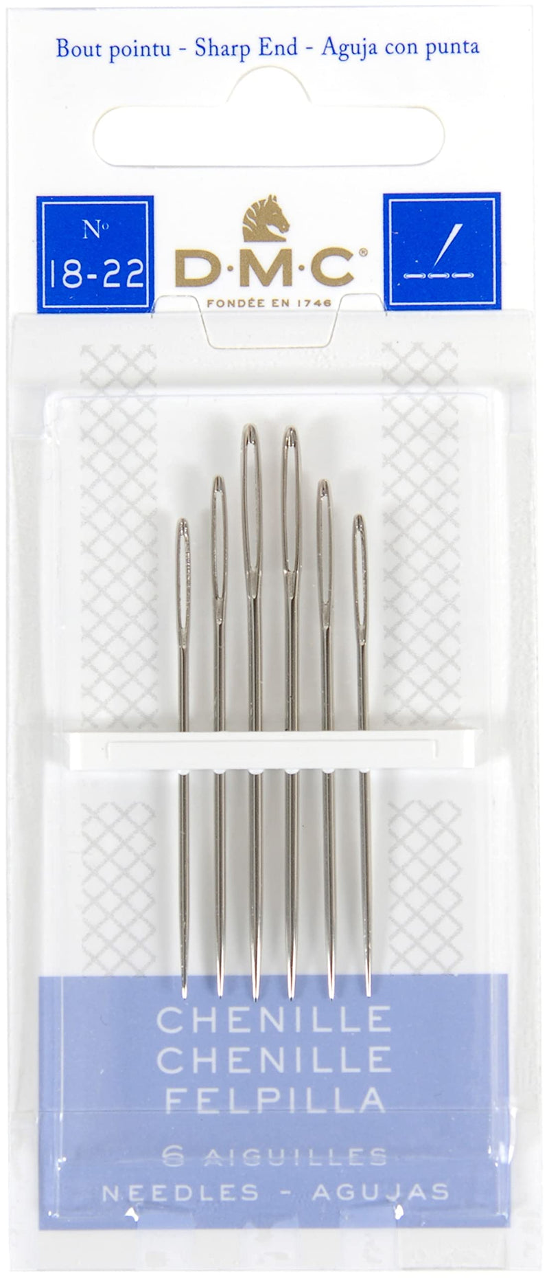 DMC 1768-18/22 Chenille Hand Needles, 6-Pack, Size 18/22 - NewNest Australia