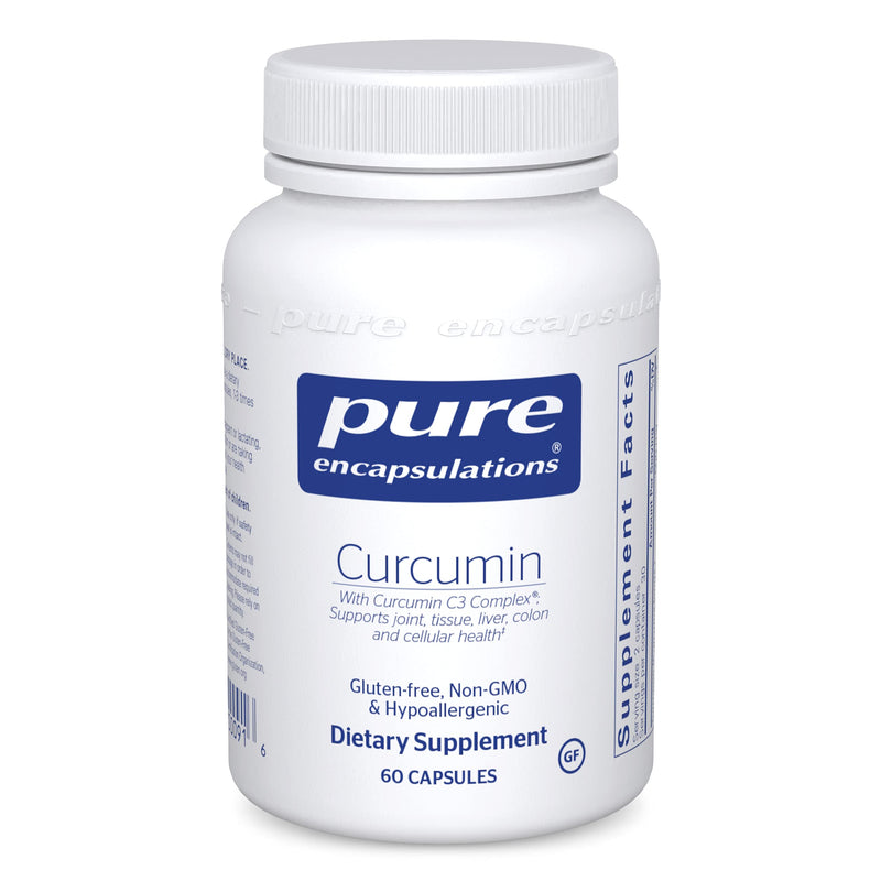 Pure Encapsulations Curcumin | Curcumin C3 Complex to Support Joints, Tissue, Liver, Colon, Brain, and Cellular Health* | 60 Capsules 60 Count (Pack of 1) Standard Packaging - NewNest Australia