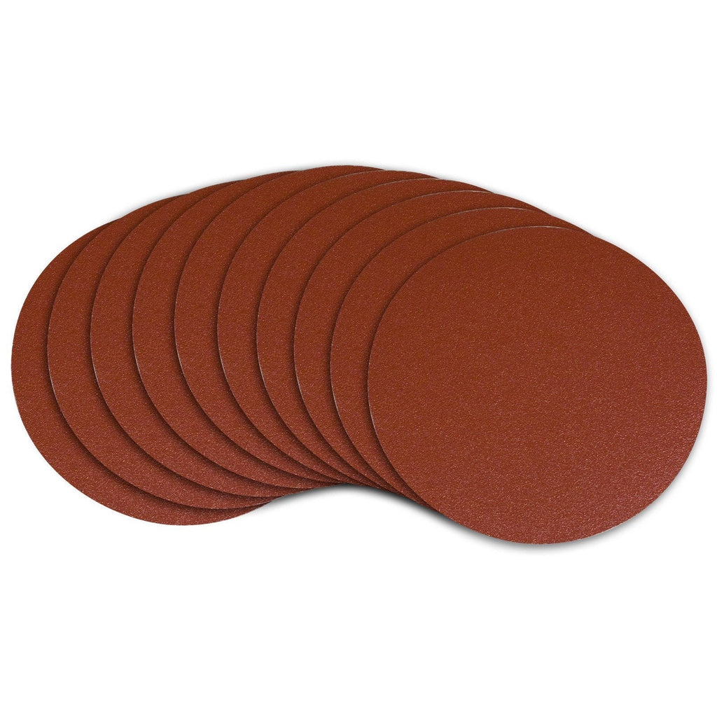 POWERTEC 110580 9-Inch PSA 80 Grit Aluminum Oxide Adhesive Sanding Disc, 10-Pack - NewNest Australia