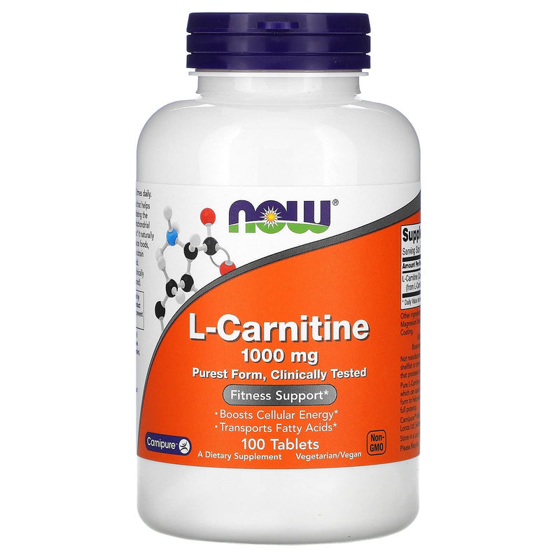 Now Foods: L-Carnitine Fitness Support 1000mg, 100 tabs - NewNest Australia