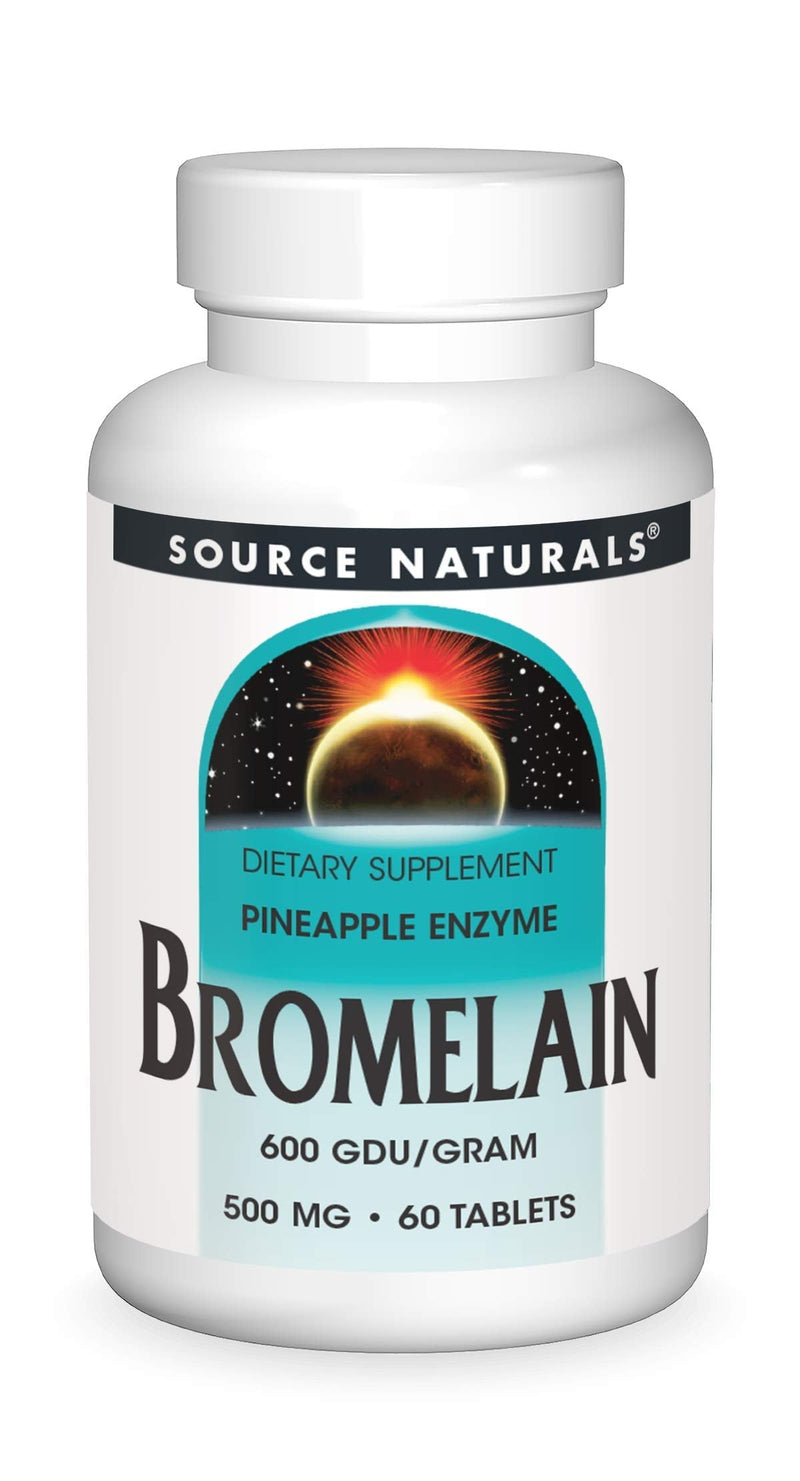 Source Naturals Bromelain 500mg Proteolytic Enzyme Supplement - 60 Tablets 60 Count (Pack of 1) - NewNest Australia