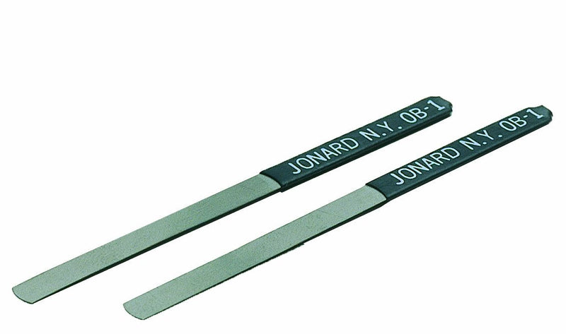 Jonard OB-1/12 Burnisher with Black Plastic Insulated Handle, For Fine Contacts, 3" Length x 3/16" Width x 0.007" Thickness (Pack of 12) 3" Length x 3/16" Width x 0.007" Thickness, Black Handle - NewNest Australia