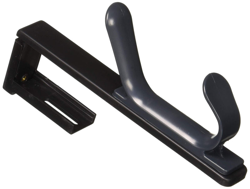 NewNest Australia - Recycled Cubicle Coat Hook, 2 Hook, Plastic, Charcoal 