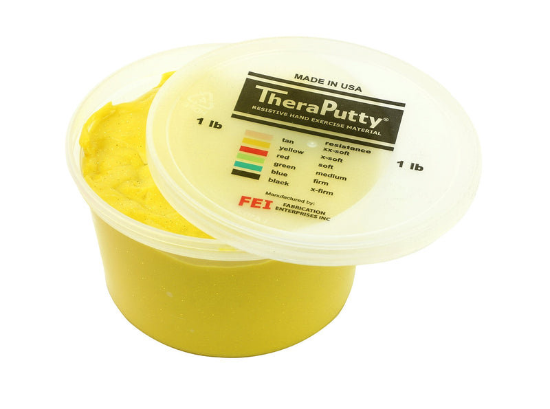 CanDo Sparkle Theraputty - 1 lb - Yellow - X-Soft - NewNest Australia