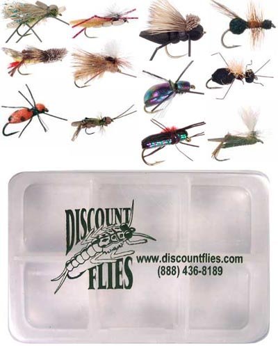 Terrestrial Dry Fly Collection - 12 Trout Flies + Fly Box - NewNest Australia
