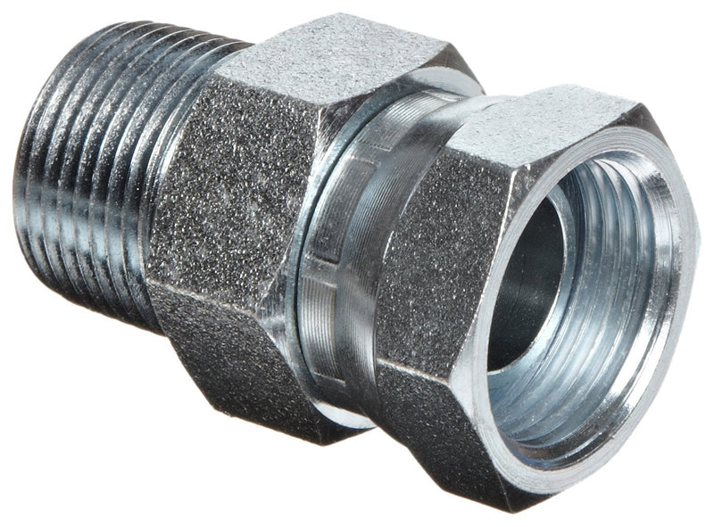 Dixon 1404-12-12 Zinc Plated Steel Hydraulic Pipe Fitting Adapter, 3/4"-14 NPTF Male x 3/4"-14 NPSM Female 3/4" x 3/4" 1 - NewNest Australia